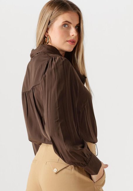 Braune MSCH COPENHAGEN Blusen MSCHJULIANA TIE TOP - large