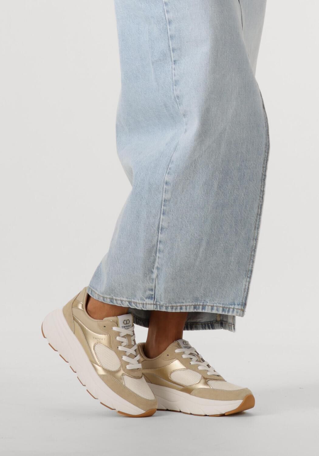 Beige TWINSET MILANO Sneaker Low 251TCP02E - large