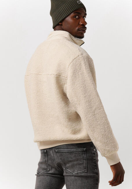Beige CALVIN KLEIN Pullover BADGE SHERPA HALF ZIP HWK - large
