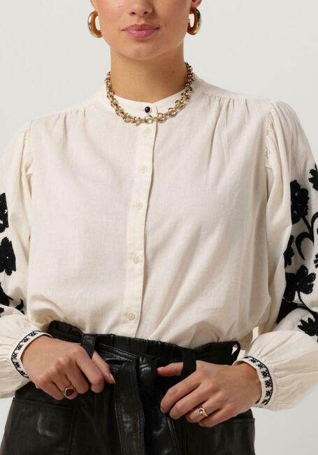 Nicht-gerade weiss SCOTCH & SODA Blusen SHIRT WITH EMBROIDERED SLEEVE - large