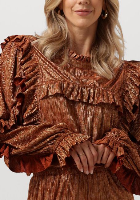 Goldfarbene STUDIO AMAYA Blusen KATIE - large