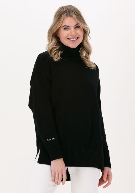 Schwarze XAVAH Rollkragenpullover HEAVY KNIT KOL - large