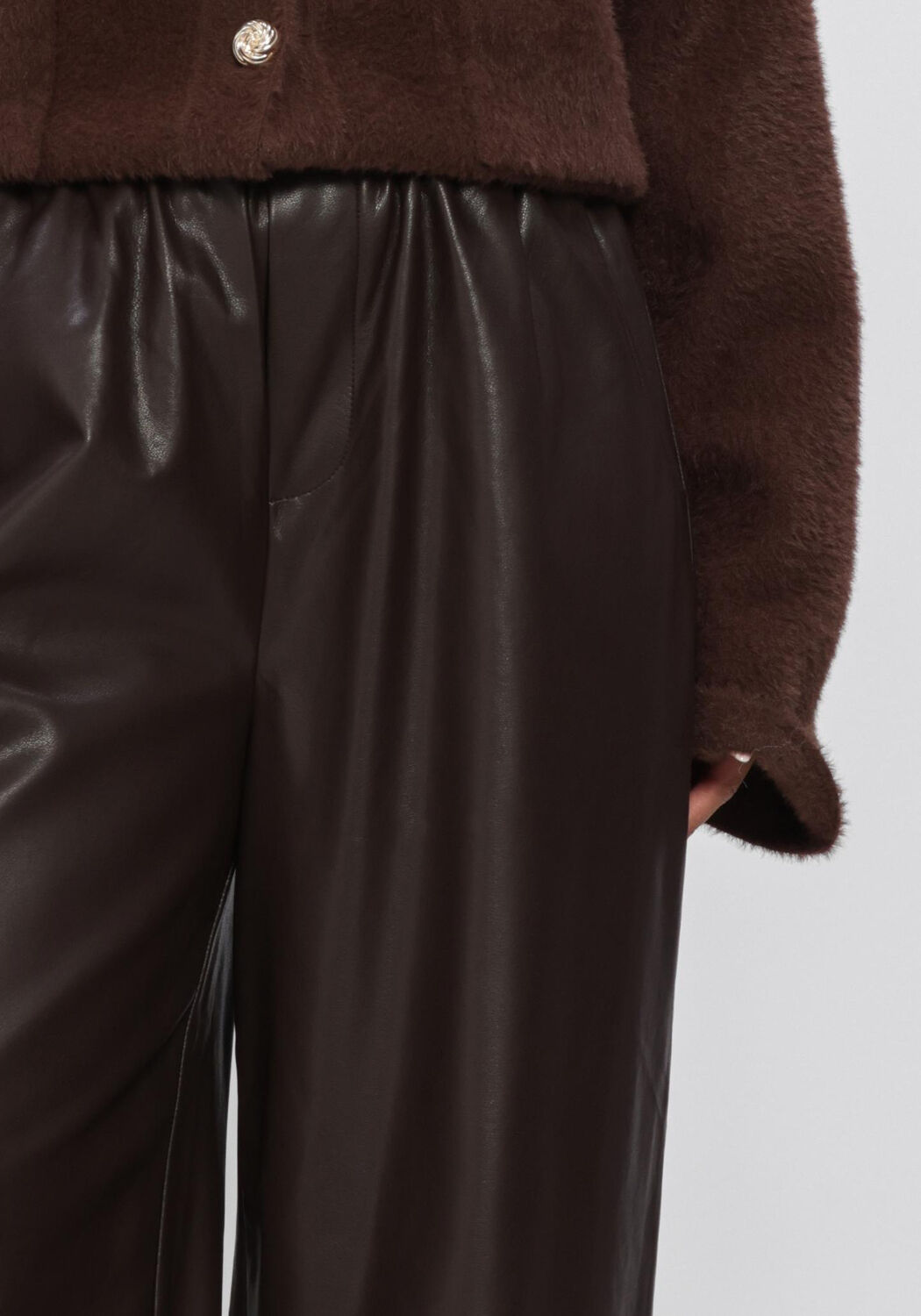 Braune AMAYA AMSTERDAM Weite Hose POISE PANTS - large