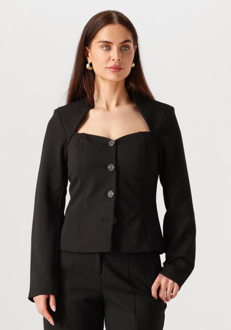 Schwarze Y.A.S. Strickjacke YASFAVO 7/8 BLAZER TOP - large