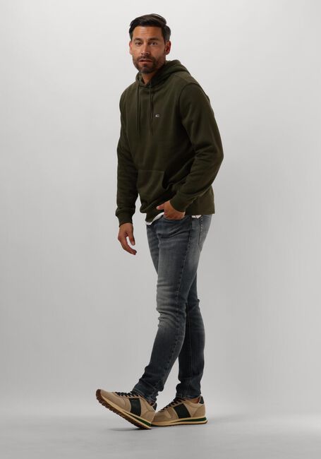 Grüne TOMMY JEANS Pullover & Cardigans TJM REG S FLAG HOODIE - large