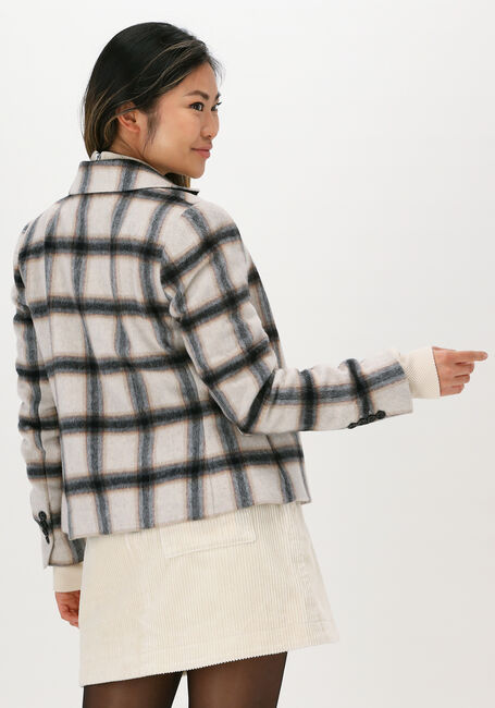 Beige VANILIA Blazer BIG CHECK COLBERT - large