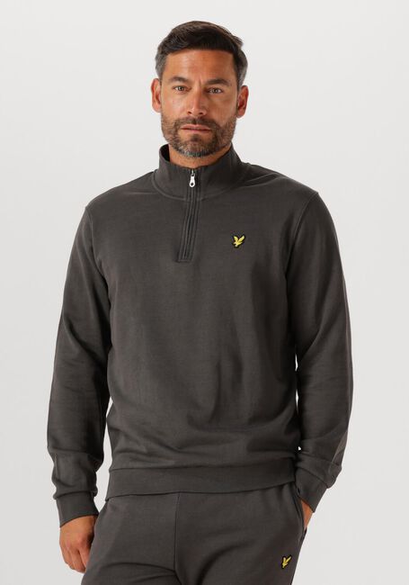 Graue LYLE & SCOTT Sweatshirt LOOPBACK QUARTER ZIP SWEAT - large