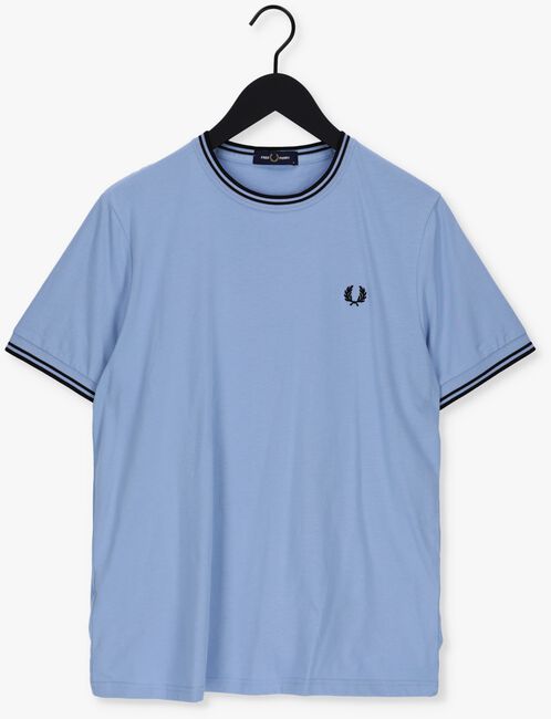 Hellblau FRED PERRY T-shirt TWIN TIPPED T-SHIRT - large