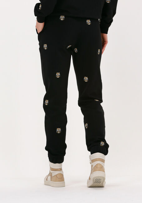 Schwarze ALIX THE LABEL Jogginghose LADIES KNITTED TIGER SWEATPANTS - large