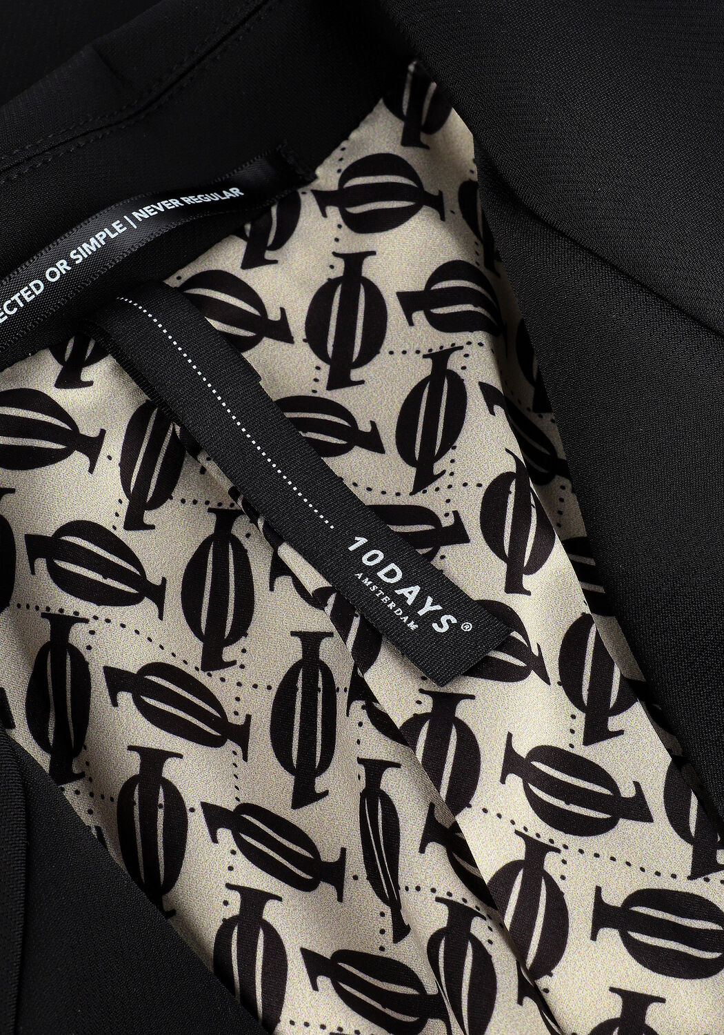 Schwarze 10DAYS Blazer BLAZER SCUBA - large