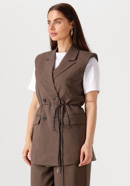 Braune Y.A.S. Blazer YASSHIMMA WAISTCOAT - large