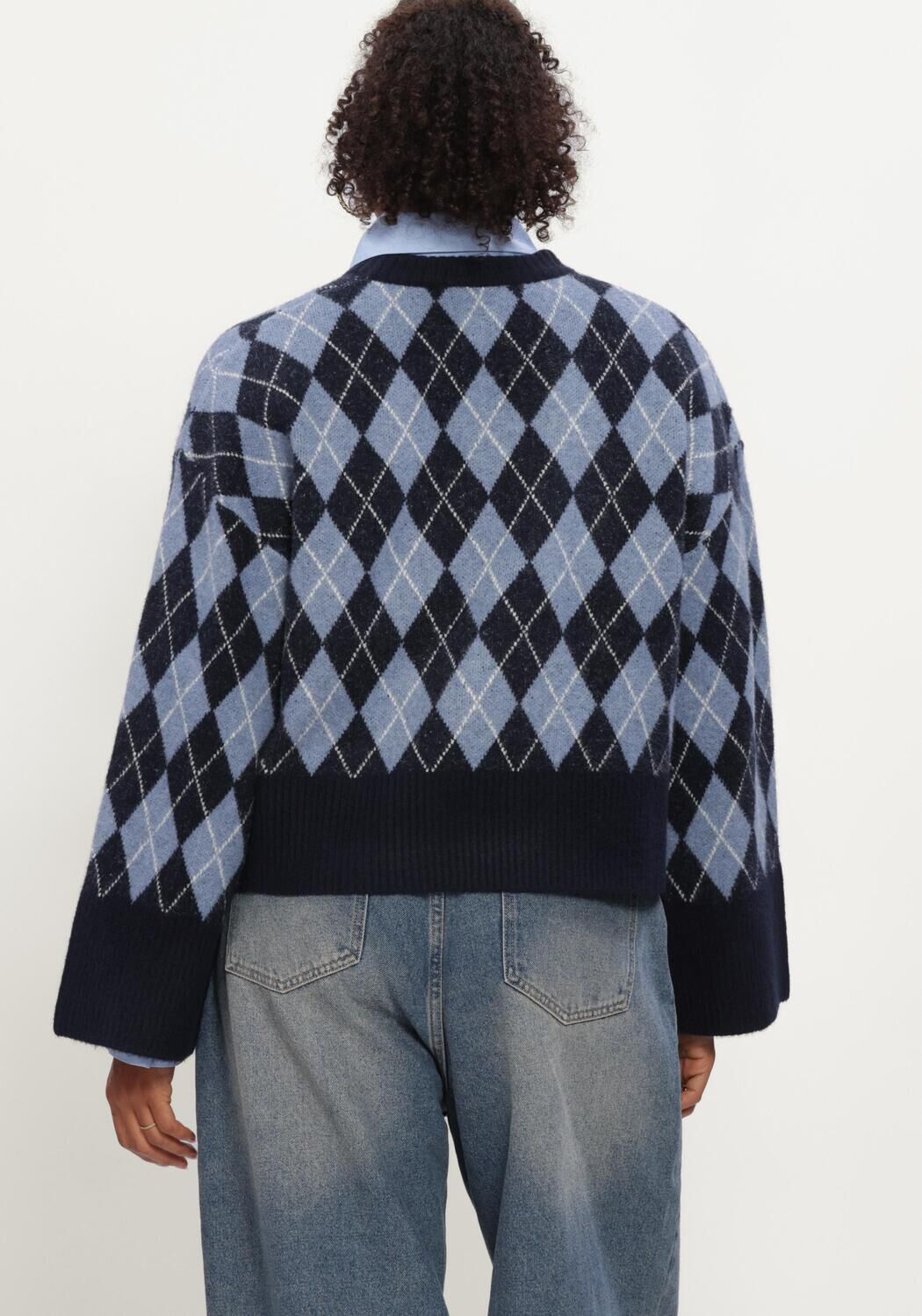 Dunkelblau NOTRE-V Pullover NV-ILA - large