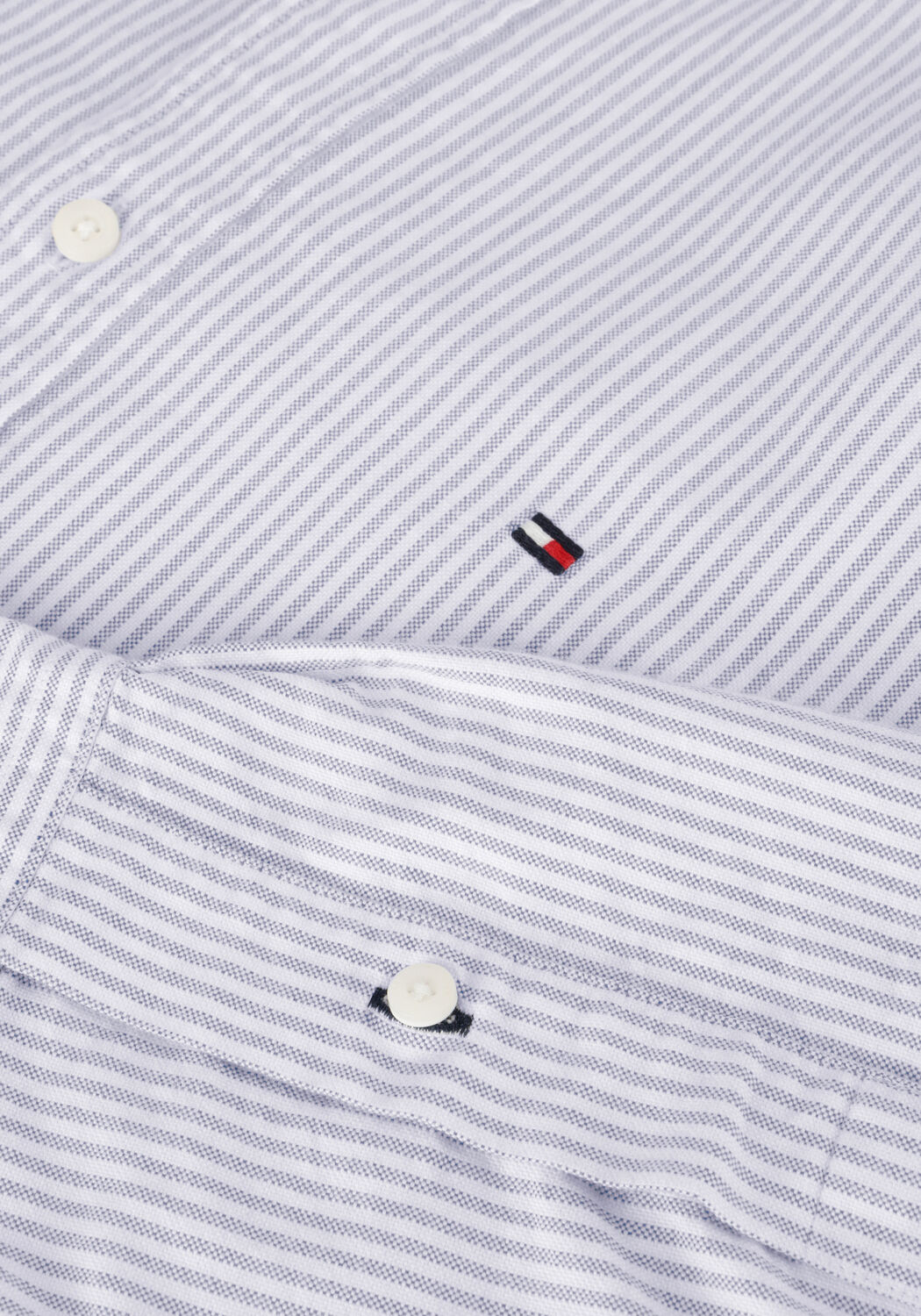 Blaue TOMMY HILFIGER Casual-Oberhemd HERITAGE OXFORD STRIPE RF SHIRT - large