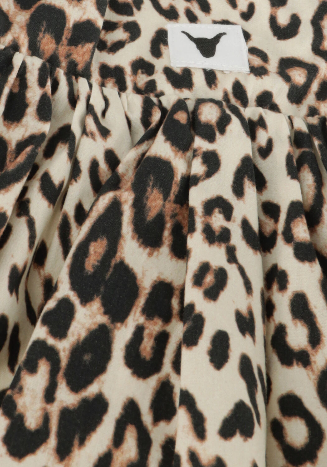 Braune ALIX MINI Minirock WOVEN LEOPARD BALLOON SKIRT - large