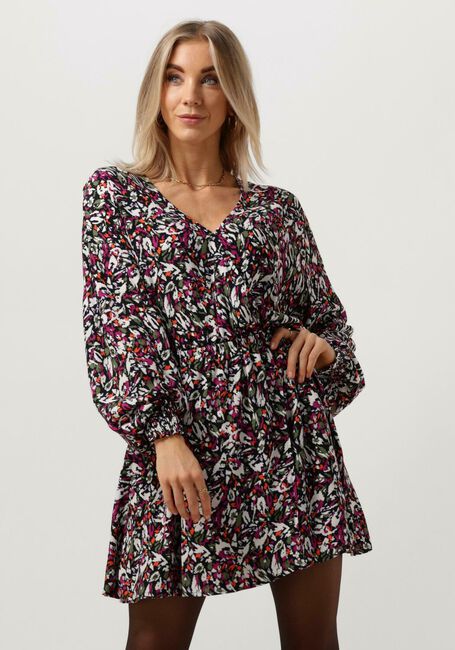 Mehrfarbige/Bunte ALIX THE LABEL Minikleid LADIES WOVEN BLURRY FLOWER WRAP DRESS - large