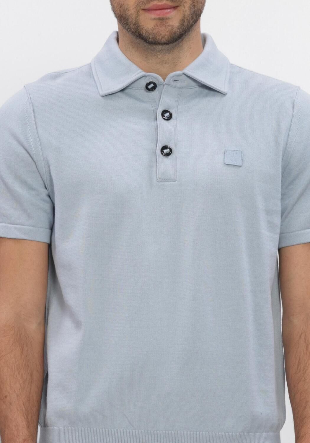 Blaue BUTCHER OF BLUE Polo-Shirt CLIFDEN CO POLO SS - large