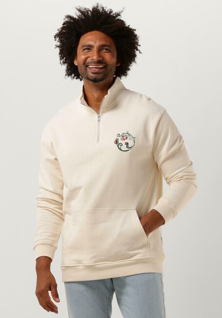 Nicht-gerade weiss WOODBIRD Sweatshirt LASS CURL HALF-ZIP - large