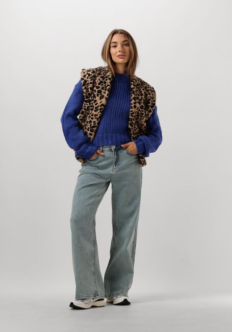 Blaue YDENCE Pullover KNITTED SWEATER SORAYA - large