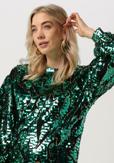 Grüne SILVIAN HEACH Minikleid VESTIT.CORTO / DRESS GLITTER - large