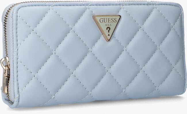 Blaue GUESS Portemonnaie CESSILY SLG LARGE ZIP AROUND - large
