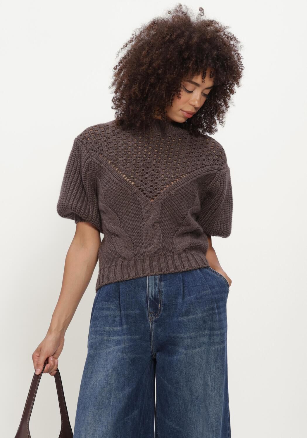 Braune JANICE Pullover & Cardigans NEXO - large