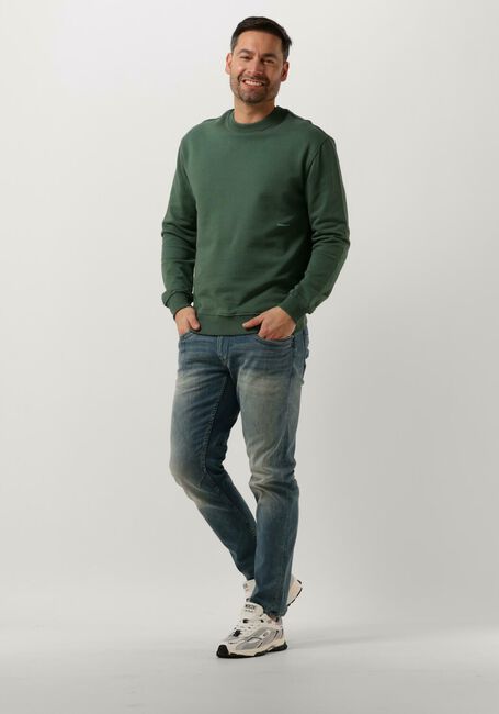 Dunkelgrün PUREWHITE Pullover CREWNECK WITH BIG EMBROIDERY AT BACKSIDE - large