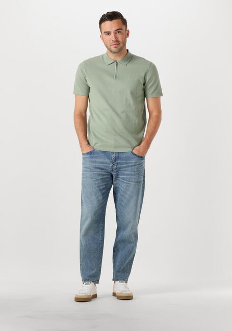 Grüne DSTREZZED Polo-Shirt DORIAN ZIP POLO - large