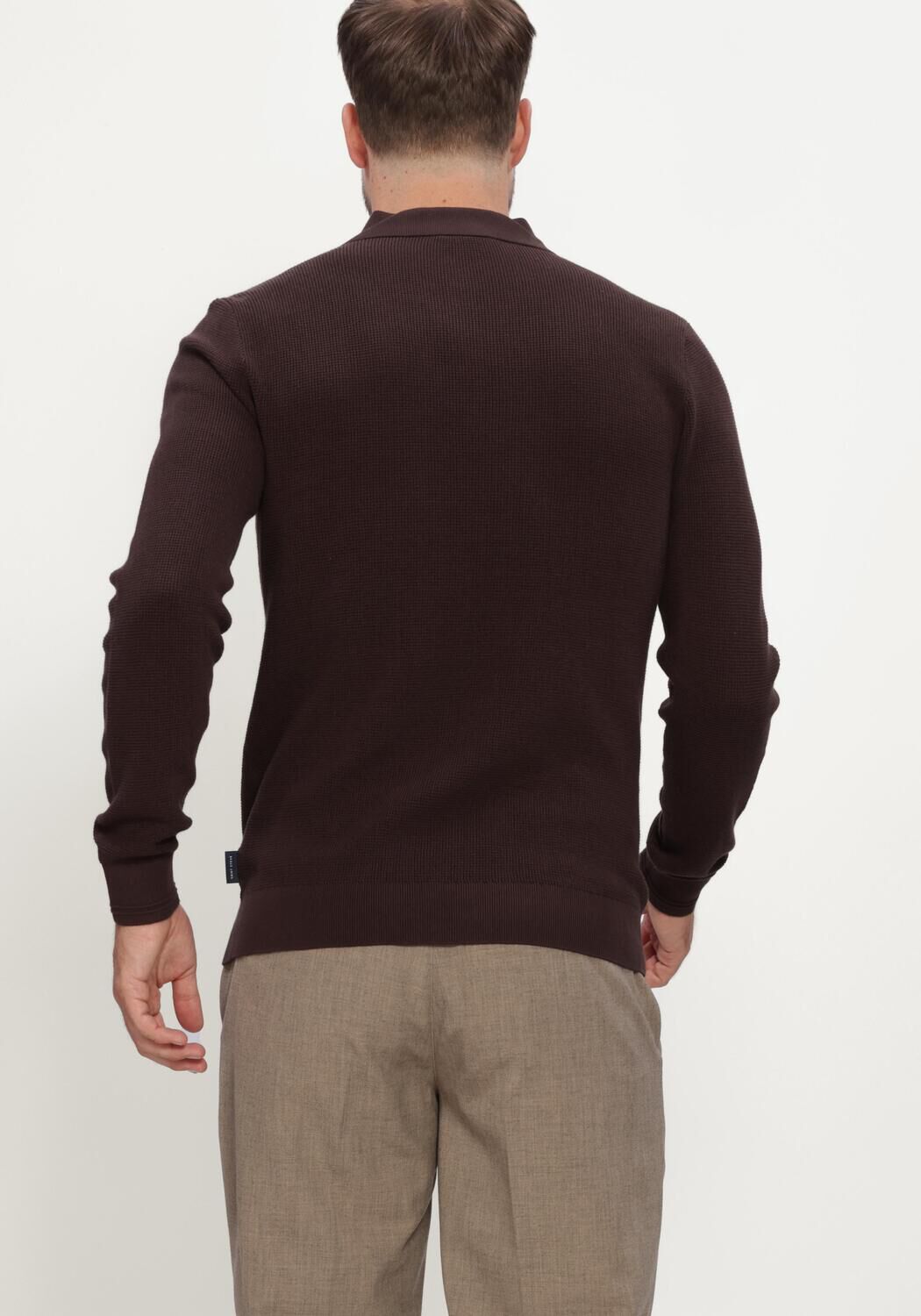 Braune SAINT STEVE Polo-Shirt SANDER-S - large