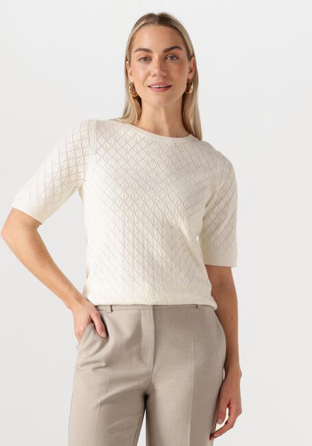 Nicht-gerade weiss SELECTED FEMME Top SLFHELEN 2/4 KNIT BOAT NECK - large