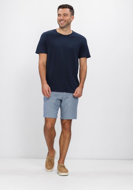 Blaue SELECTED MEN Kurze Hose SLHREGULAR-BRODY LINEN BLD SHORTS NOOS - large