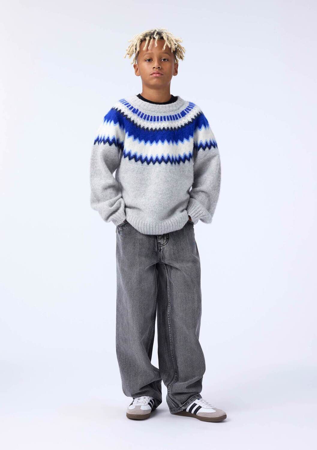 Graue MOLO Wide jeans AIDEN - large