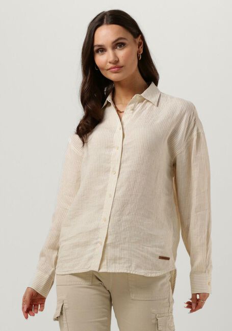Beige MOSCOW Blusen 115–05-BUTTONS - large