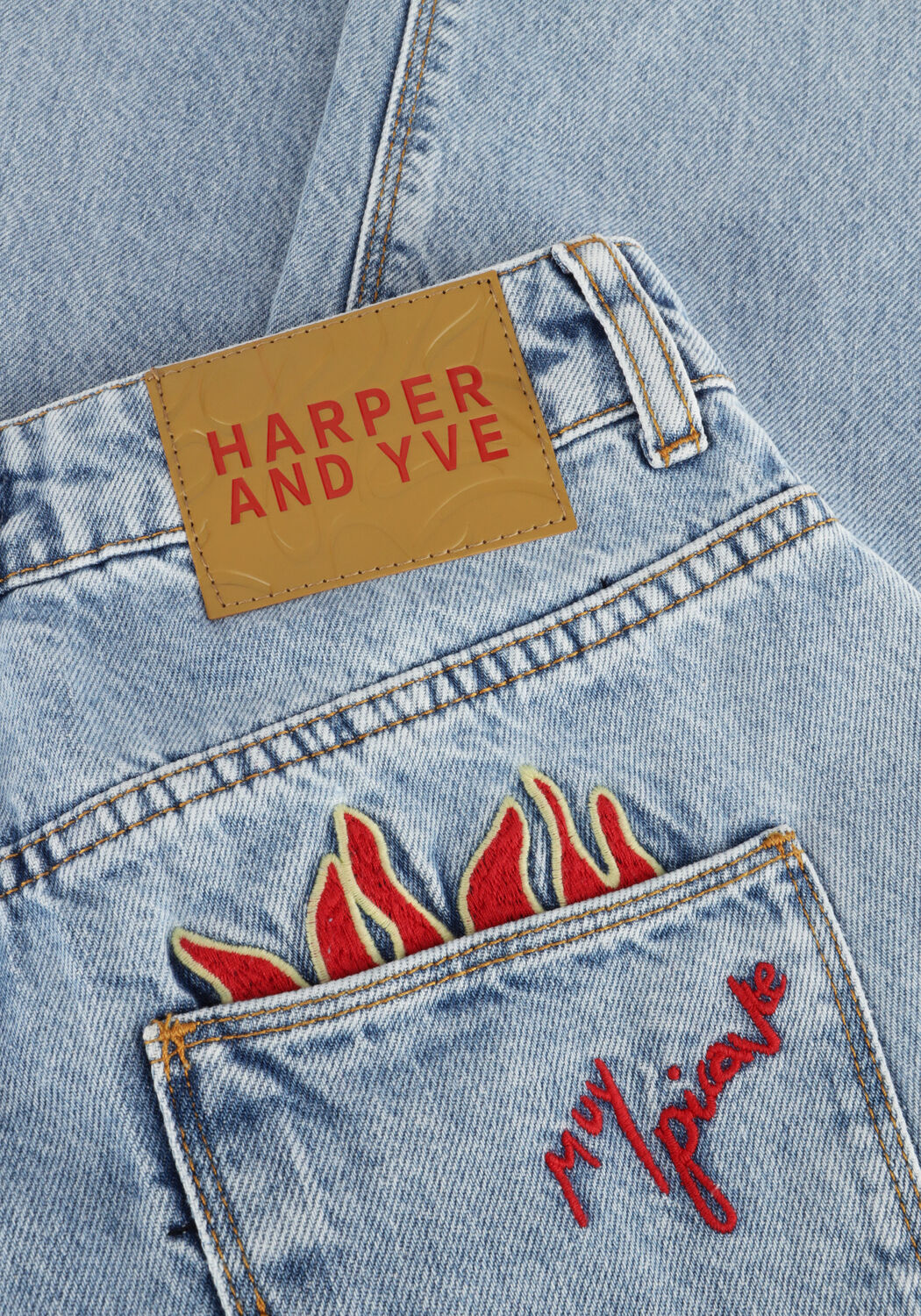 Hellblau HARPER & YVE Straight leg jeans YVE-PA PICANTE - large