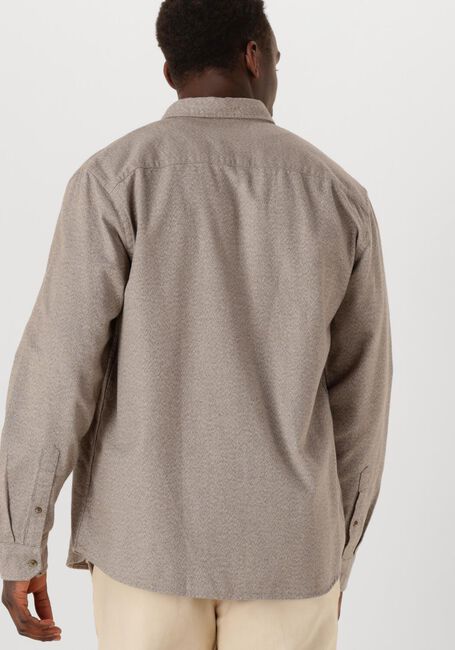 Beige SELECTED HOMME Casual-Oberhemd SLHREGNOAG MIX BDWN LS SHIRT CAMP - large