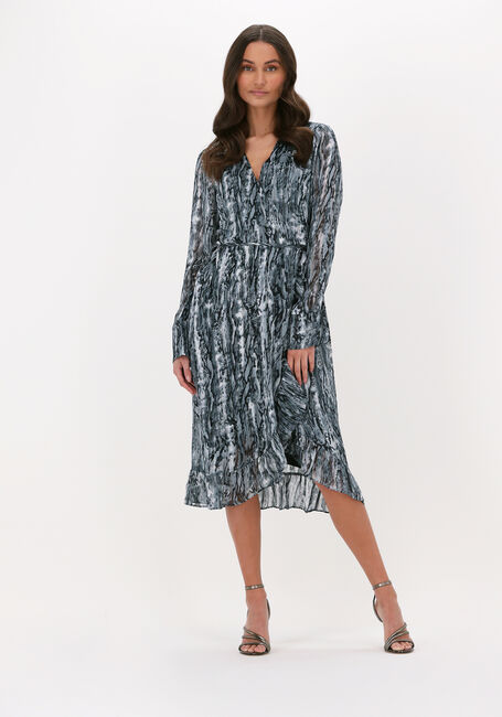 Blaue FREEBIRD Minikleid CELESTE LS DRESS - large