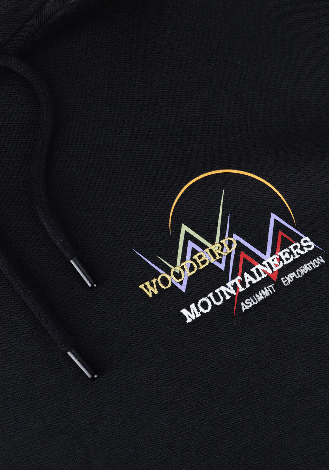 Schwarze WOODBIRD Sweatshirt DASH MOUNTAINEER HOODIE - large