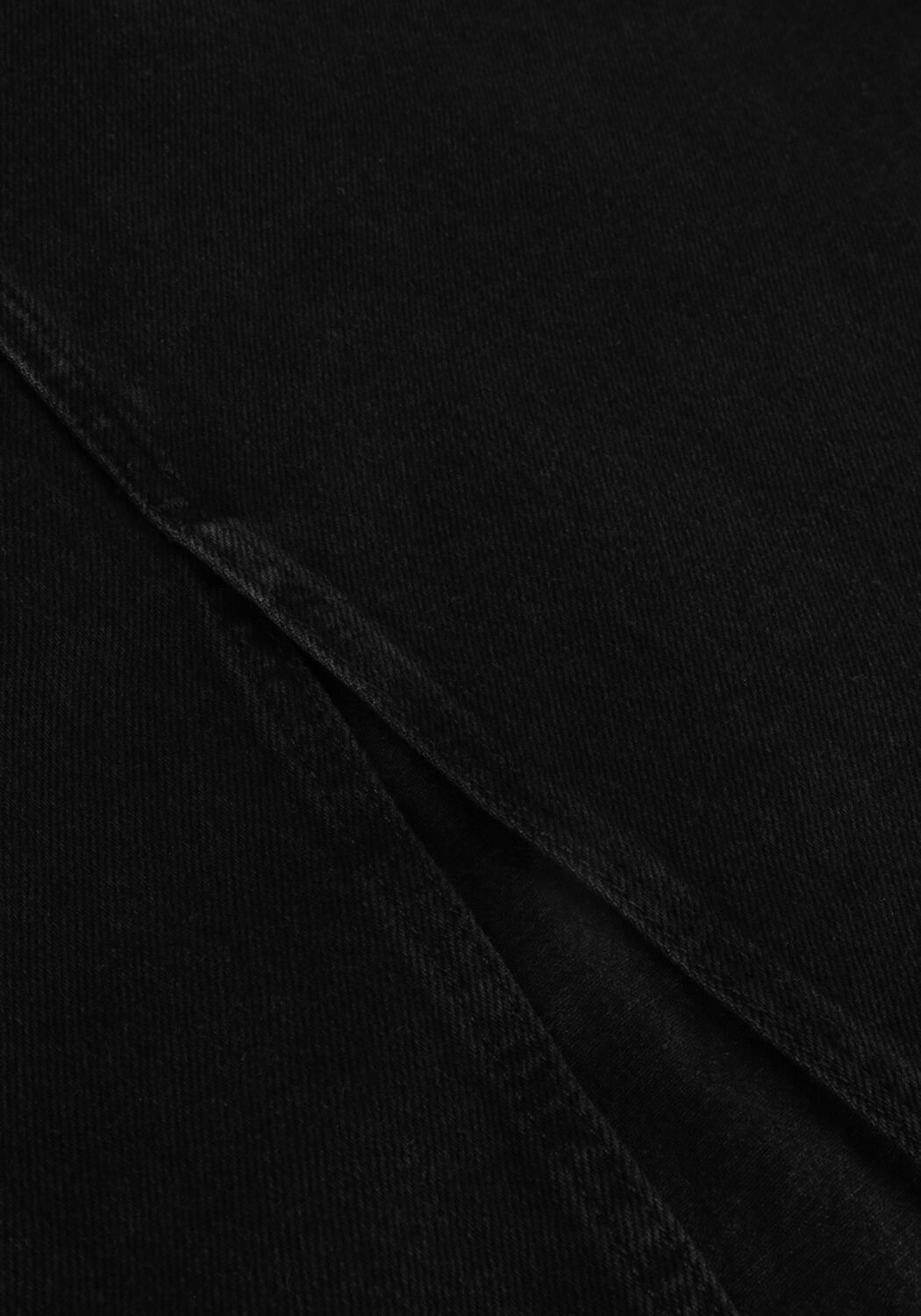 Schwarze OBJECT Midirock OBJHARLOW MIDI DENIM SKIRT - large