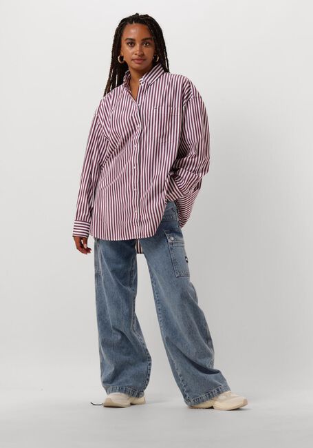 Rote TOMMY JEANS Blusen TJW OVS PINSTRIPE SH - large