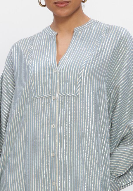 Blaue SUMMUM Kleider DRESS STRIPE - large