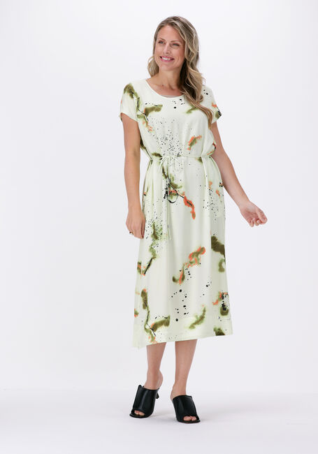 Grüne MOS MOSH Midikleid SEMA BLURY TWILL DRESS - large