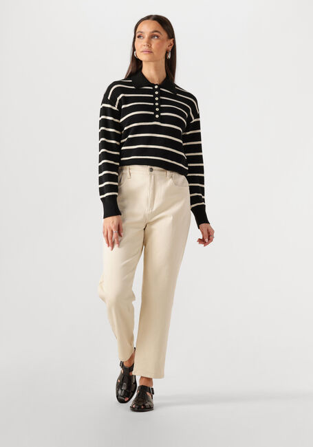 Schwarze MODSTRÖM Pullover MALVAMD STRIPE POLO - large