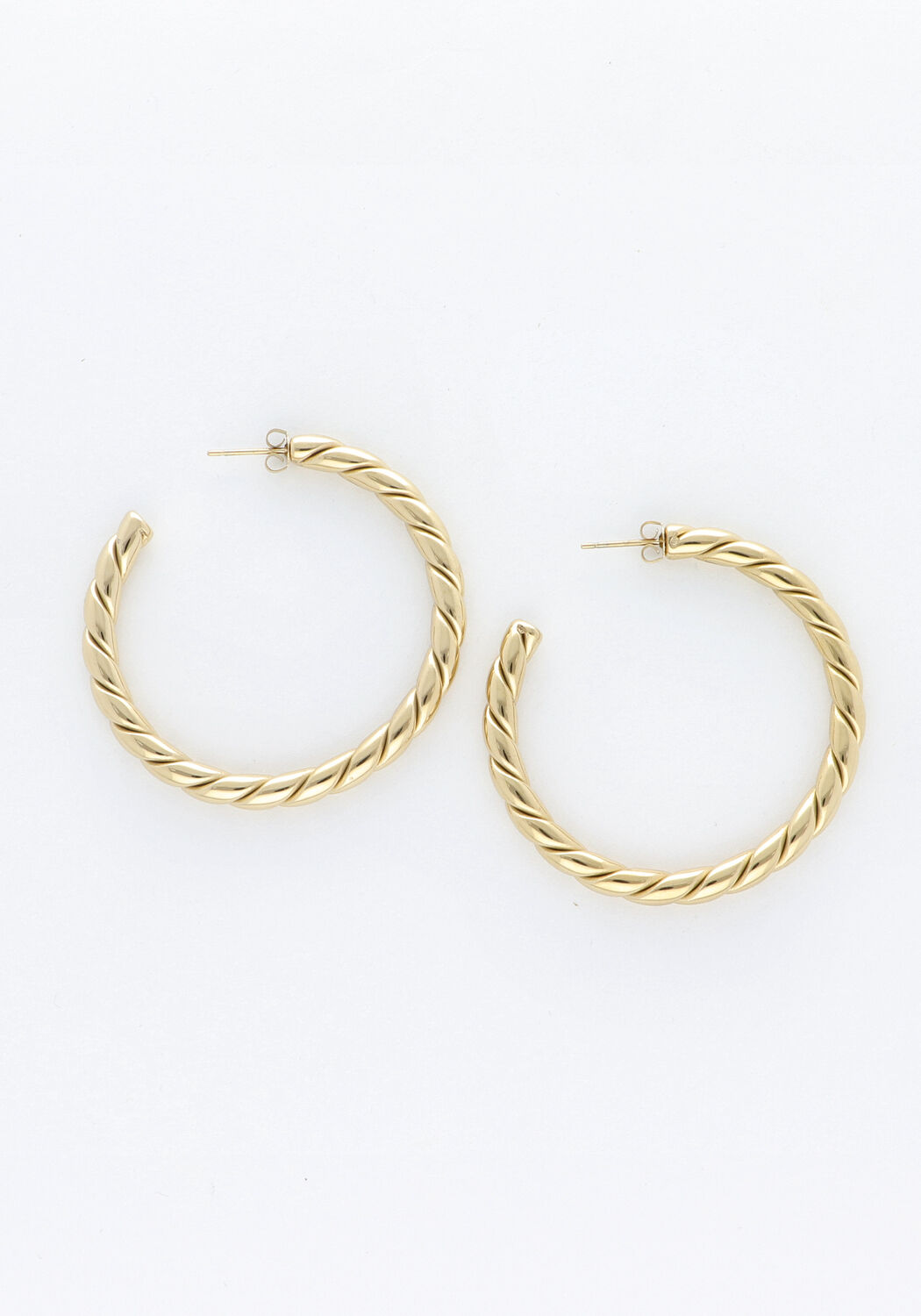 Goldfarbig NOTRE-V Ohrringe X FLORINE - BAILAR HOOPS - medium