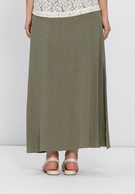 Gr&uuml;ne SELECTED WOMEN Maxirock SLFVIVA HW ANKLE LINEN BLEND SKIRT - large