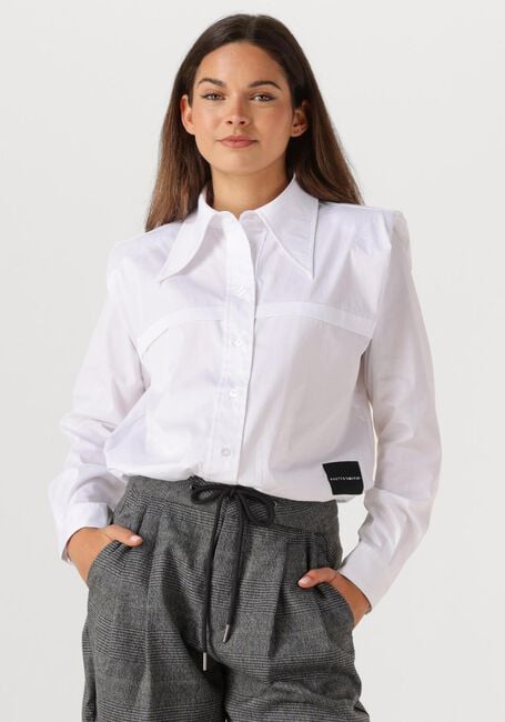 Weiße HAUTE L'AMITIÉ Blusen POPLIN ROLOU SHIRT - large