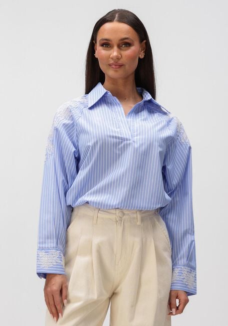 Hellblau BRUUNS BAZAAR Blusen MESQUITEBBKALOE BLOUSE - large