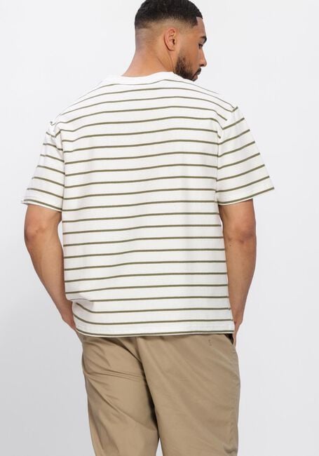 Ecru ANERKJENDT T-shirt AKVILLADS SEERSUCKER SS TEE - large