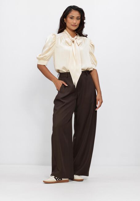 Braune NEO NOIR Weite Hose ESSIALL STRUCTURE PANTS - large