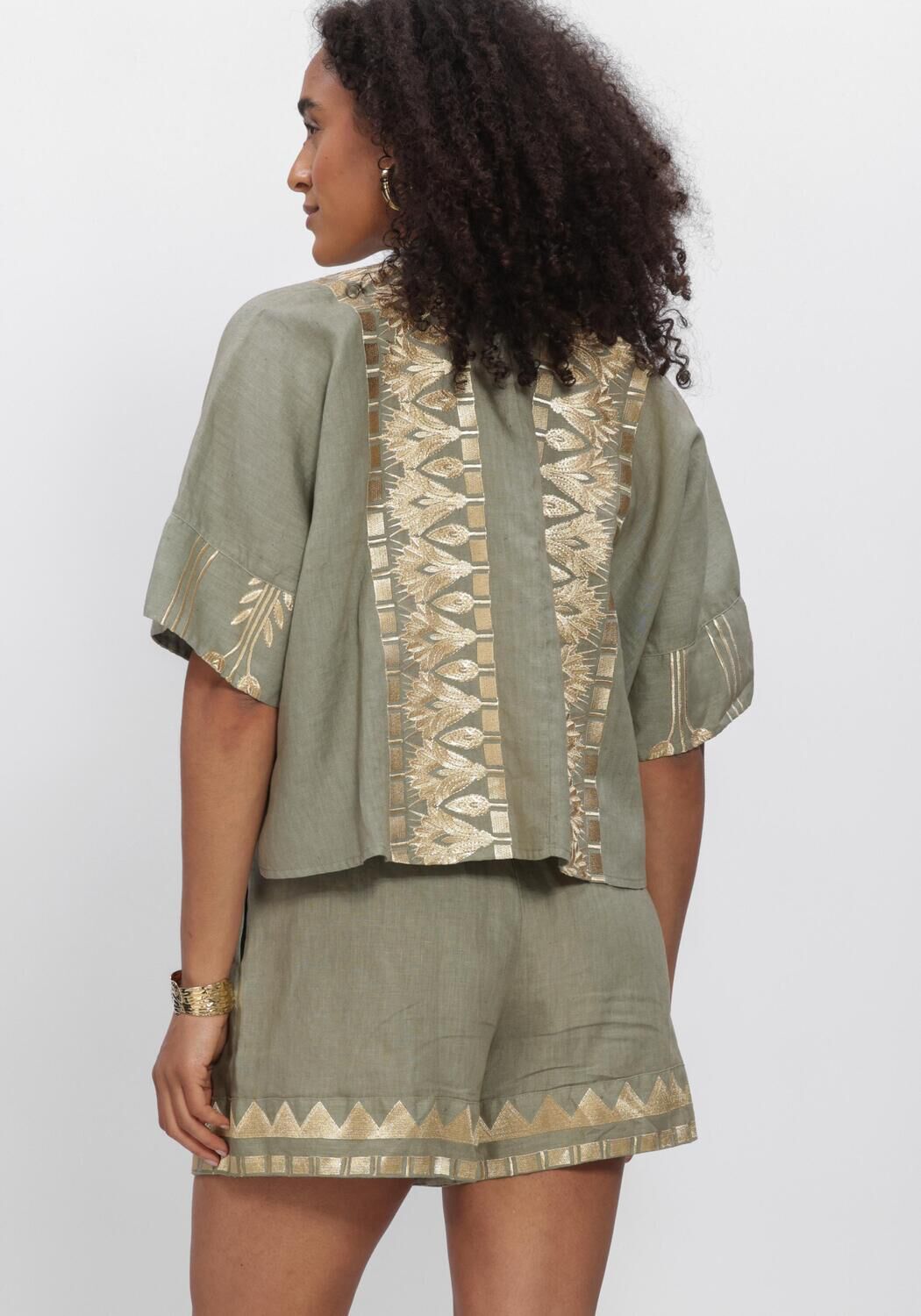 Gr&uuml;ne GREEK ARCHAIC KORI Blusen S26K-2075047 - large