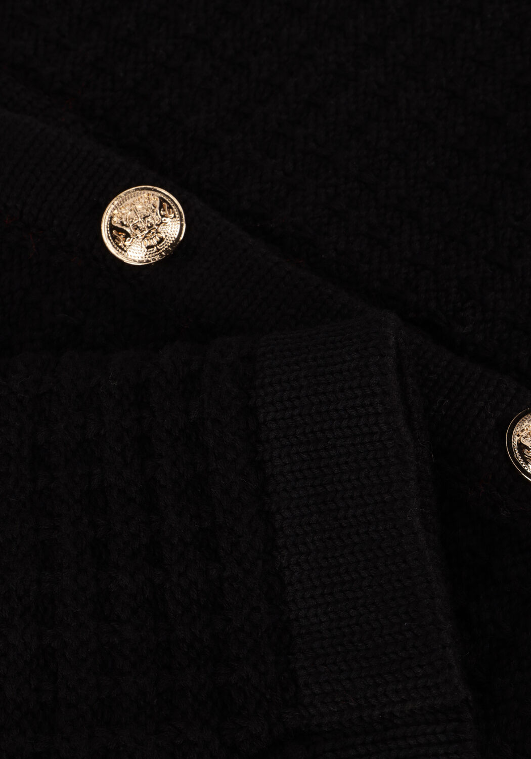 Schwarze NOTRE-V Strickjacke NV-ENID - large