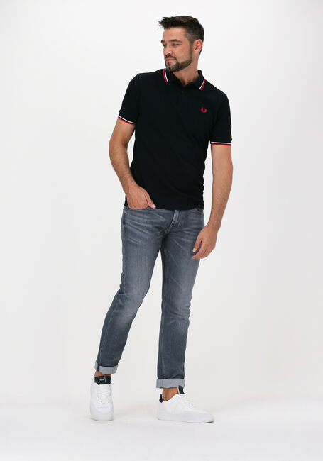 Dunkelblau FRED PERRY Polo-Shirt TWIN TIPPED FRED PERRY SHIRT - large